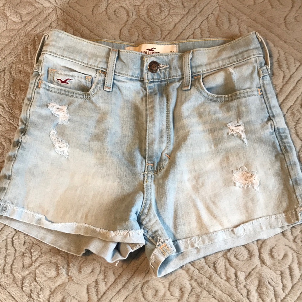 High waisted Hollister denim shorts